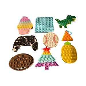 Colorful Silicone Pop Toy Set